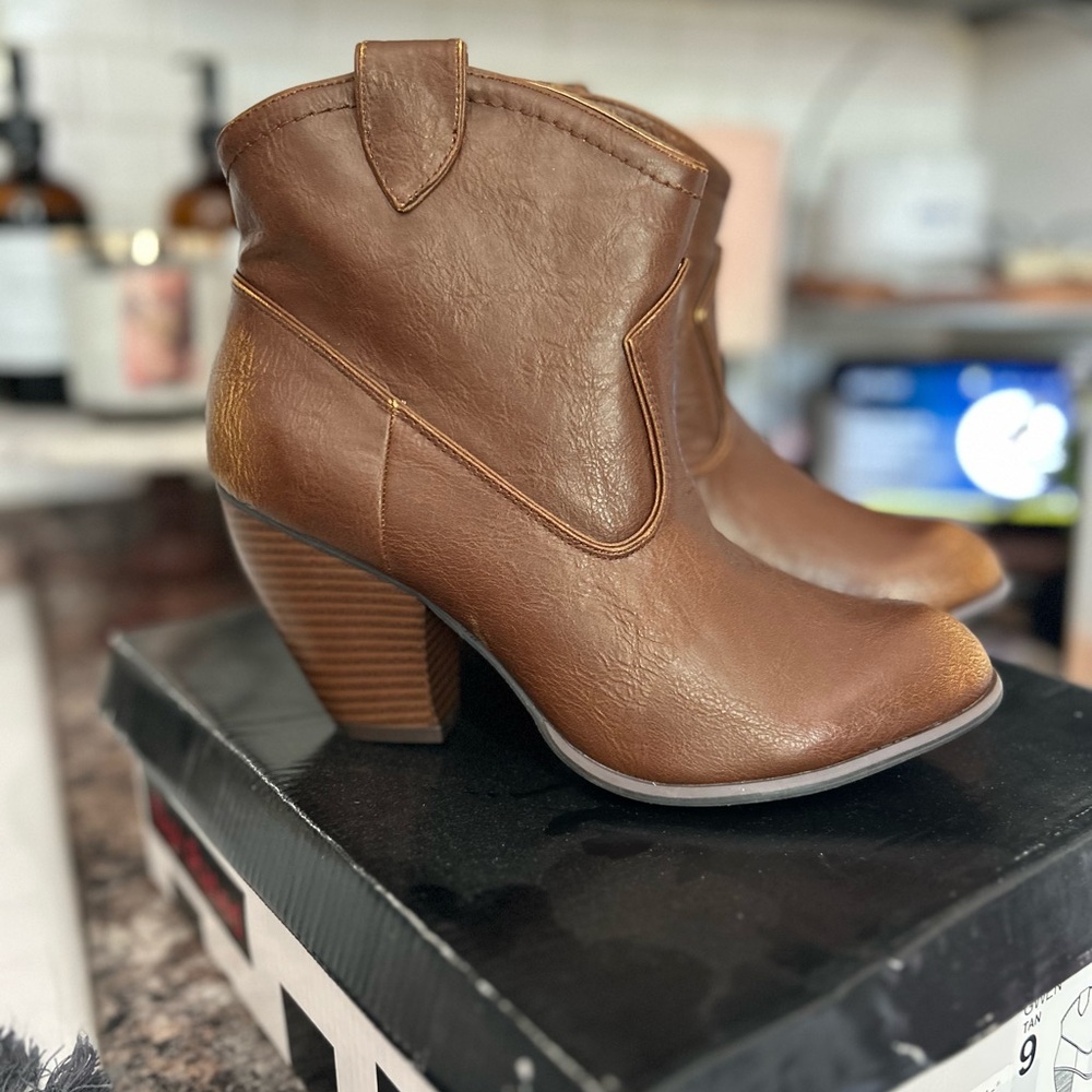 Not Rated Brown Ankle Booties